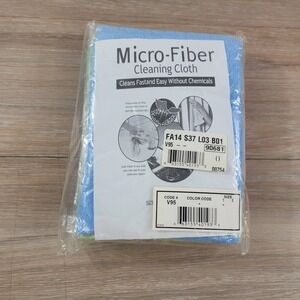 5 Pack Microfiber Cleaning Cloths V95 Blue Green Orange Reusable Multi-Surface